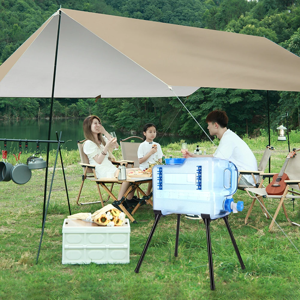 

Camping Bucket Stand Strong Load Bearing Folding Cooler Stand Frame Detachable Portable Bucket Support BBQ Picnic Accessories