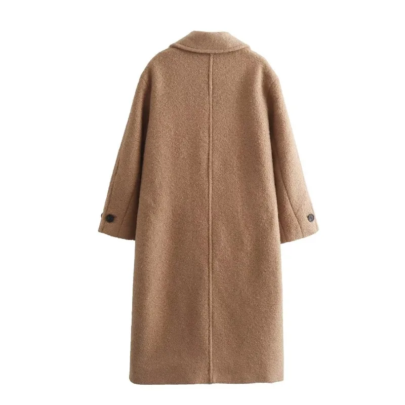 Women's  Autumn New Pure Jacket Baggy Temperament Coat Skinny Comfortable Premium Feeling Windproof Curry coat trench coat
