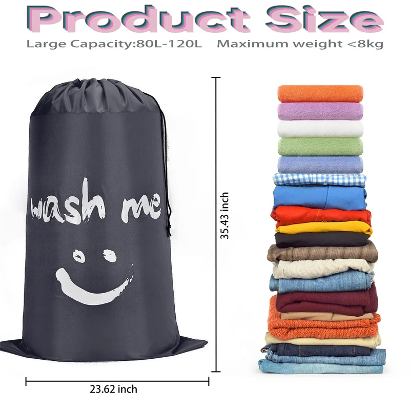 Travel Laundry Bag, Dirty Clothes Organizing Bag, Large Multi-functional Bundle Bag Outdoor Storage Bag.Wash Drawstring Bag