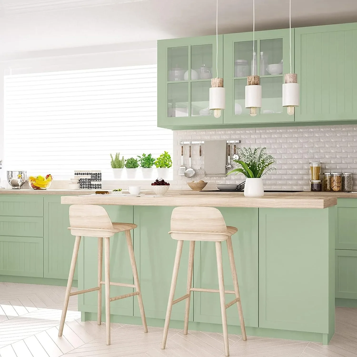 ذاتية اللصق الفينيل مات الأبيض خلفية ، ورقة لاصقة لغرفة المعيشة الأثاث الجدار ، خزائن المطبخ الديكور ، بك #3