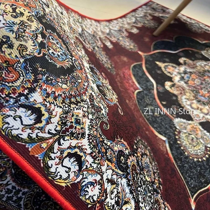 Bohemia oturma odası kilim dekorasyon yatak Deluxe anti kayma paspaslar geniş alan halı salonu İran halısı yıkanabilir