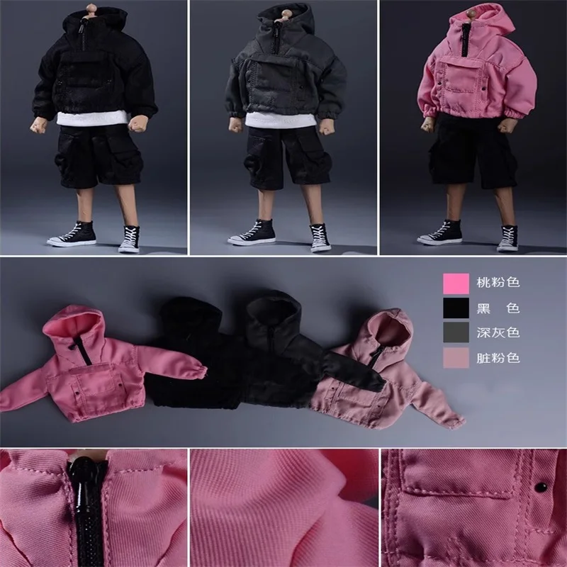 

1/12 Trendy Soldier Charge Coat Hoodies Clothing Model Accessories Fit 6'' Action Figure Body In Stock