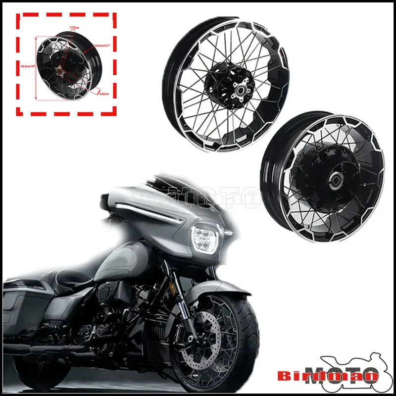 

Передний и задний колесные диски для Harley CVO Road Glide ST FLTRXSTSE FLTRXSE Street Glide FLHXSE 23-up Road King Electra Glide 21-up