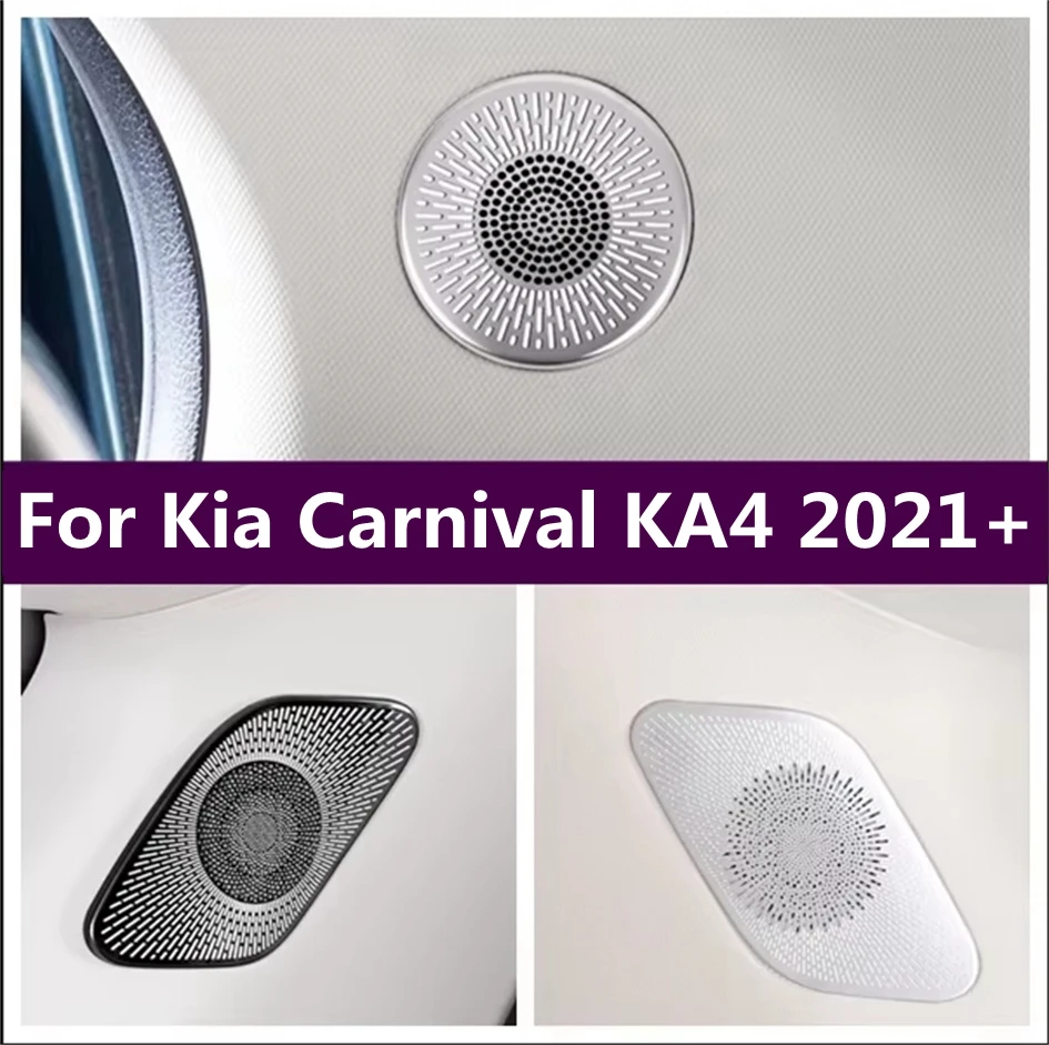 

Car Dashboard Pillar A C Stereo Tweeter Speaker Air Outlet AC Vent Decoration Frame Cover Trim For Kia Carnival KA4 2021 - 2024