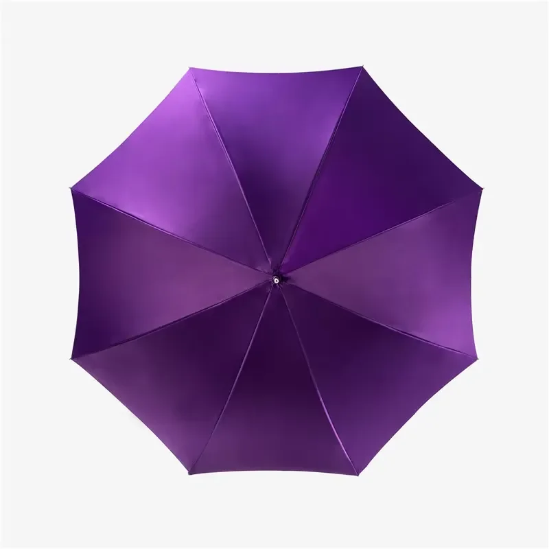 Custom Straight Umbrella Creative Inner Flower Design High End Gift for Men Women Trendy Windproof Rain Gear Fashion