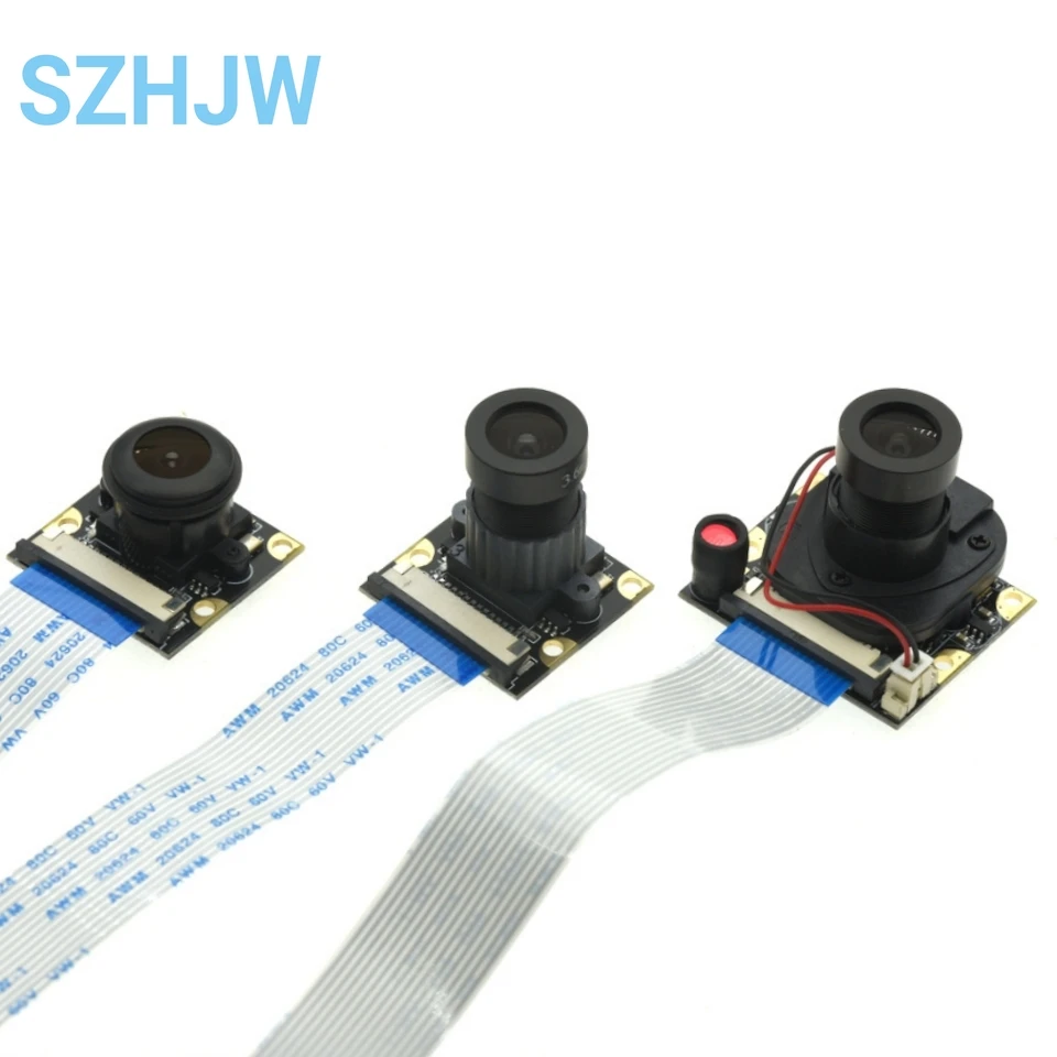 Moduł kamery Raspberry Pi 5MP szerokokątny 70 95 160 stopni Fisheye OV5647 1080P kabel kamery internetowej do Raspberry Pi