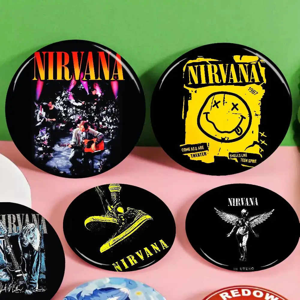 Bnad N-nirvanaS Anime Brooches Cute Cartoon  Badge Jacket Jeans Lapel Pin Gift Accessorie
