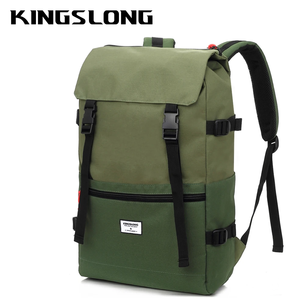 Mochila verde militar para hombre, morral informal de gran capacidad para viajes al aire libre, mochilas escolares impermeables Unisex