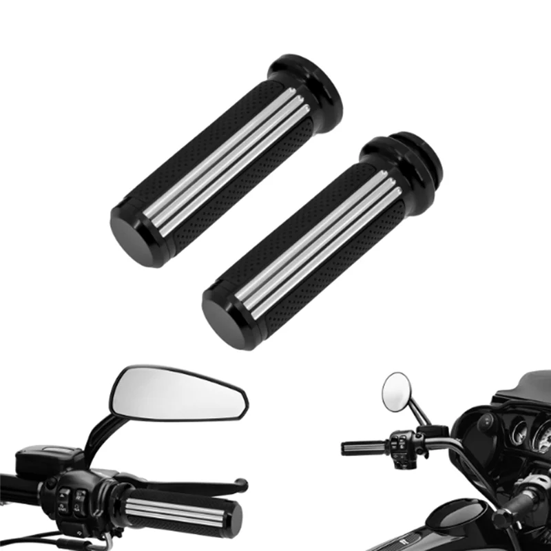 

Electronic 25Mm Throttle Handle Bar Motorcycle Hand Grips For Touring Road King Electra Glide Softail