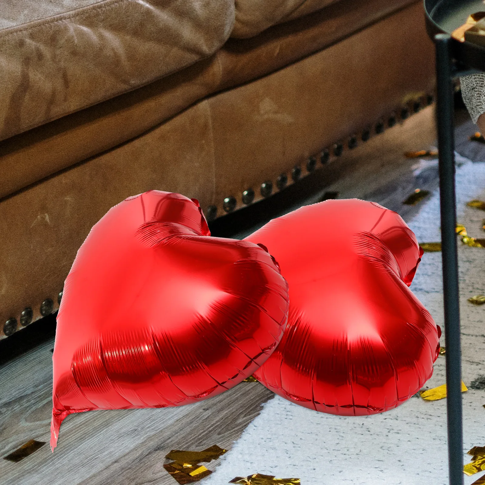 

10Pcs Heart Balloons Red Foil Heart Shaped Balloons Party Decoration Valentine's Day Wedding Party Supplies Aluminum Balloon