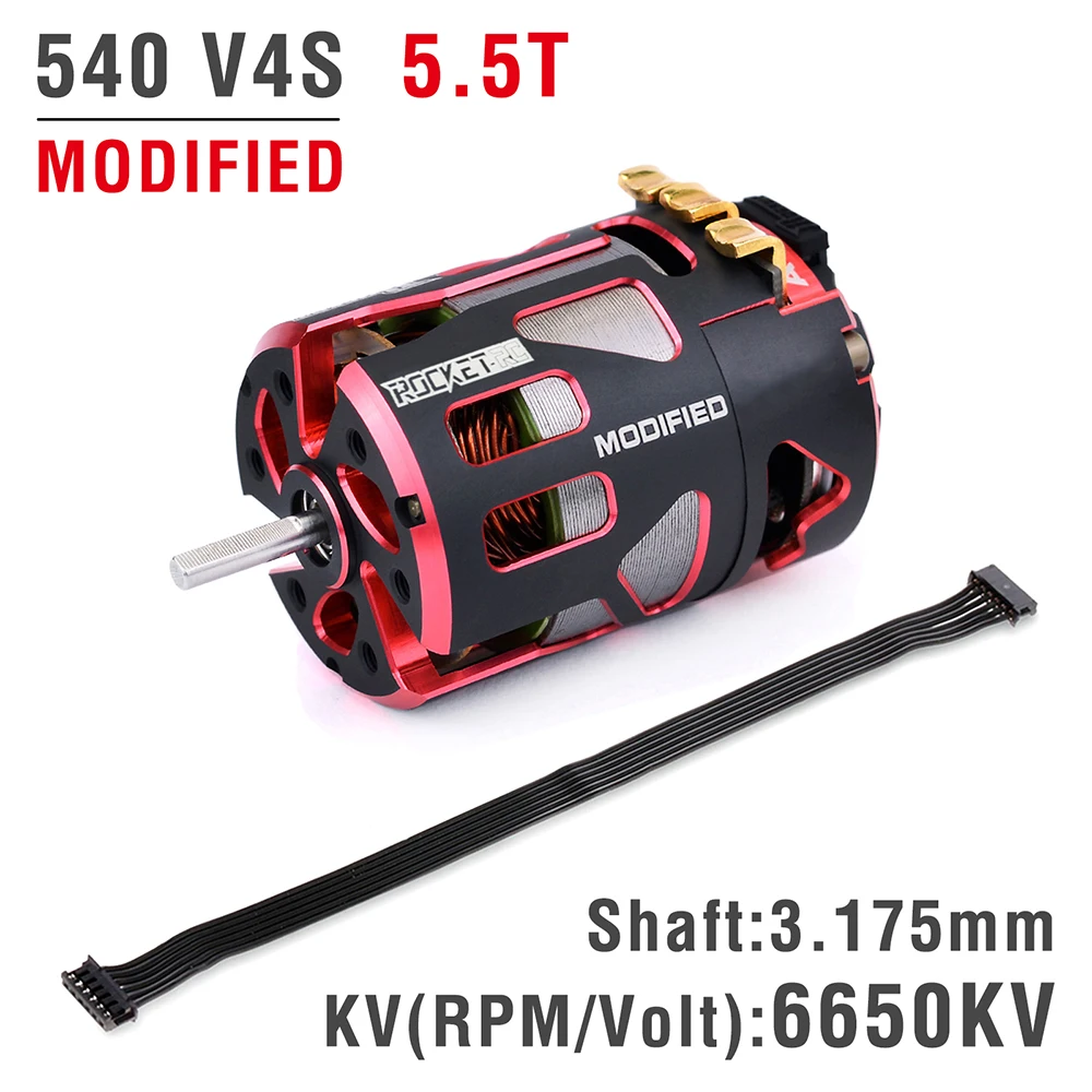 Moteur Rocket Brushless sans Balais Sensored Pro Modifié 540 4.5T Moteur Rocket Brushless sans Balais Sensored Pro Modifié 540 4.5T