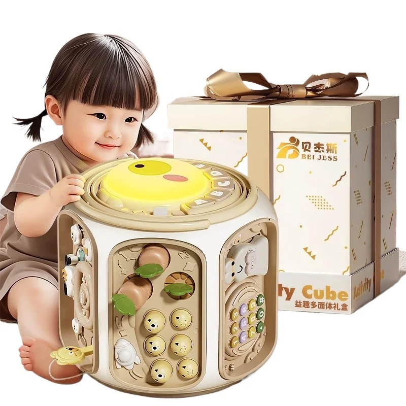 

0-1 years old June baby puzzle early education first year gift children hand drum