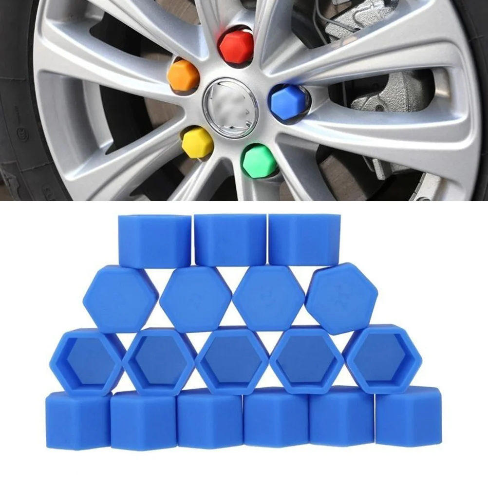 

20Pcs Wheel Nut Covers Hexagon Silicone Bolt Protect Caps Tough Durable Easy Fit Car Wheels Decoration Rubber Wheel Nut Covers