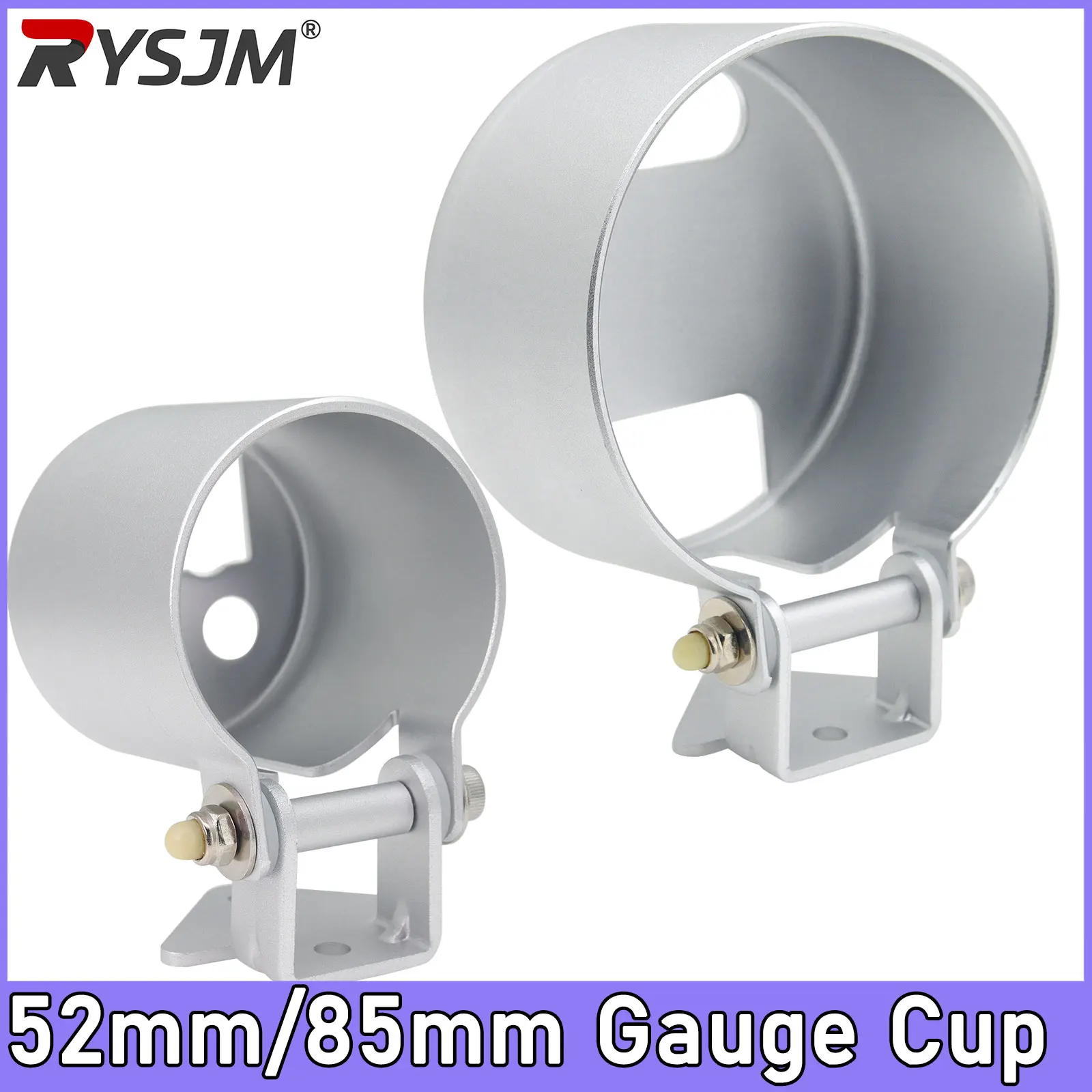 Gauge Pod Aluminum Material  52mm 85mm Universal Gauge Cup Car Mount Holder Single Auto Car Meter Pods Dash Pod Mount Holder