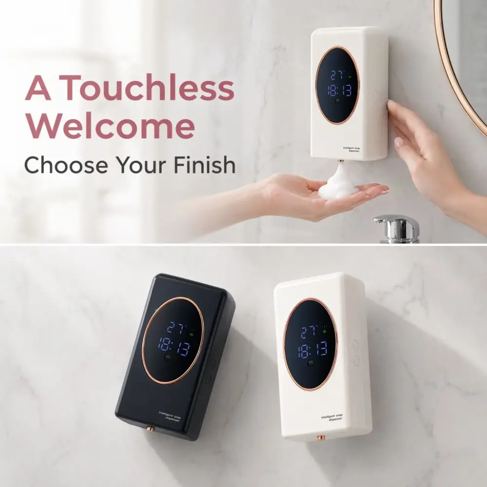 

Wall Mounted Automatic Soap Dispenser USB Rechargeable Large Capacity Hand Sanitizer Dispenser 480ml Smart Sensing