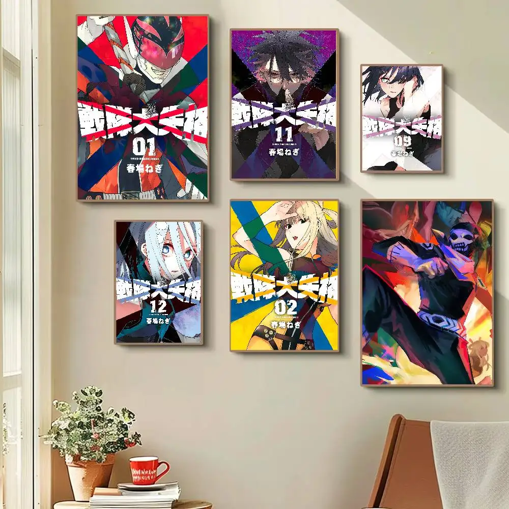 Comics Go! Go! Loser Ranger! Vintage Anime Poster Wall Art For Study Living Room Decor Unique Home Decoration Pictur