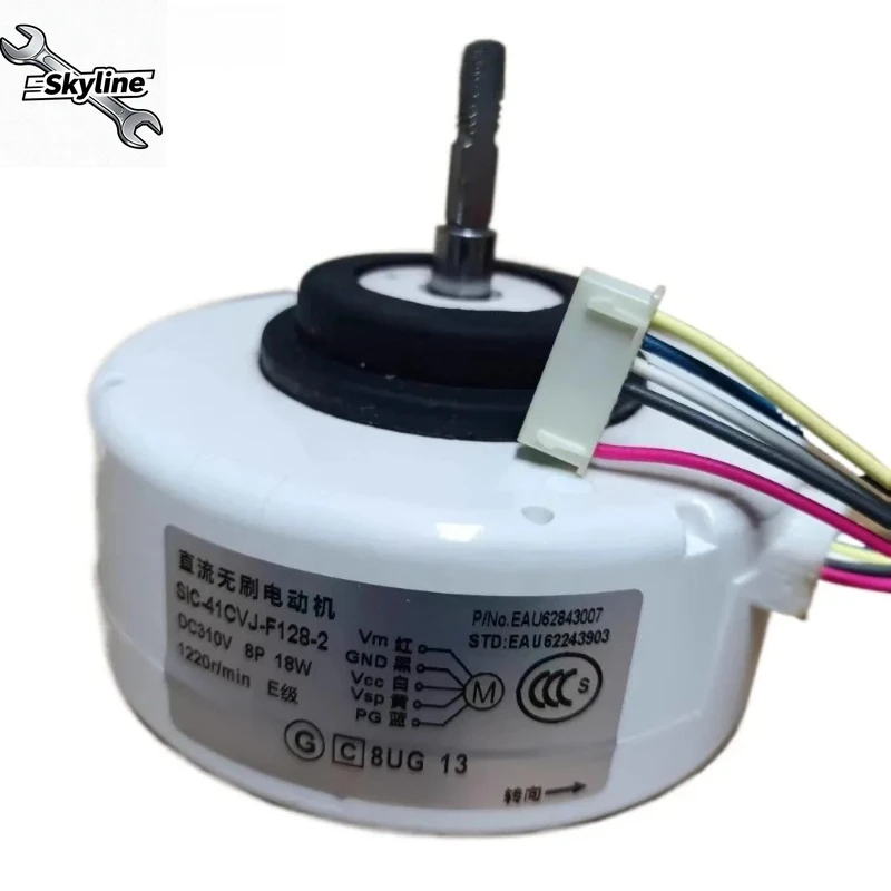 

Air Conditioner Indoor Unit Fan Motor SIC-41CVJ-F128-2 EAU62843007 EAU62243903 DC310V 8P 18W Conditioning Parts