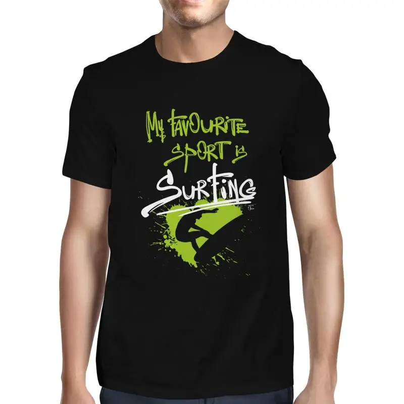 

1T T Shirt Mens My Favourite Sport Is Surfing