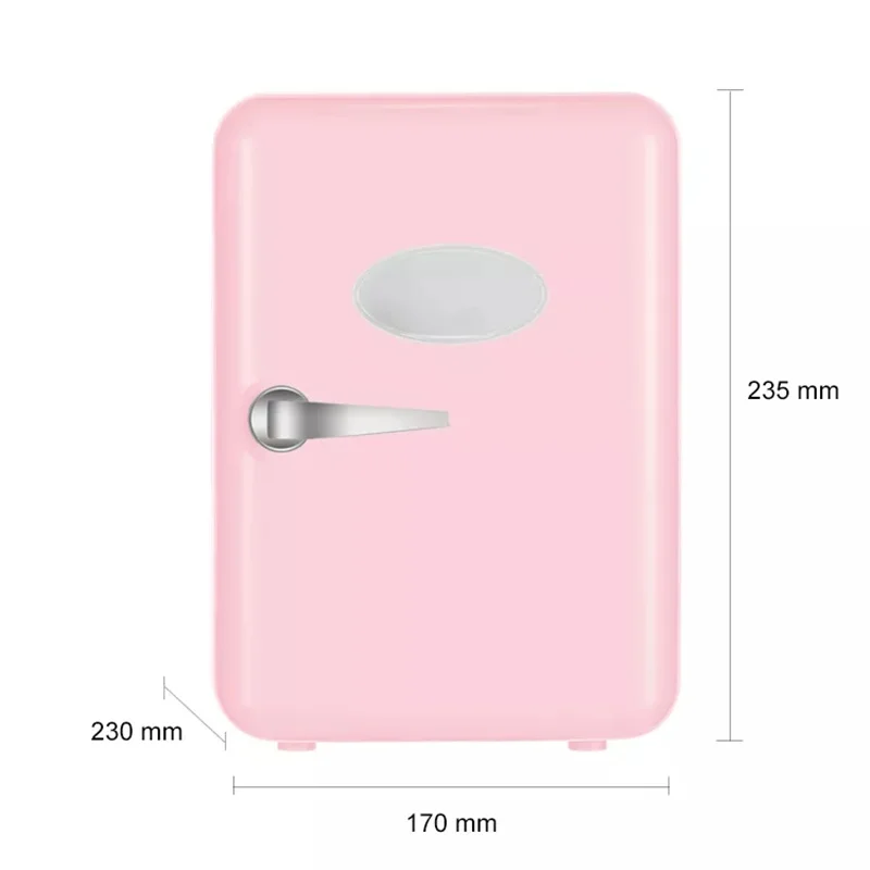 ثلاجة صغيرة الجمال الكهربائية الثلاجة ماكياج 4L المحمولة للسيارة والمنزل سطح المكتب الباردة والساخنة الاستخدام المزدوج الفريزر 220 فولت 12 فول...