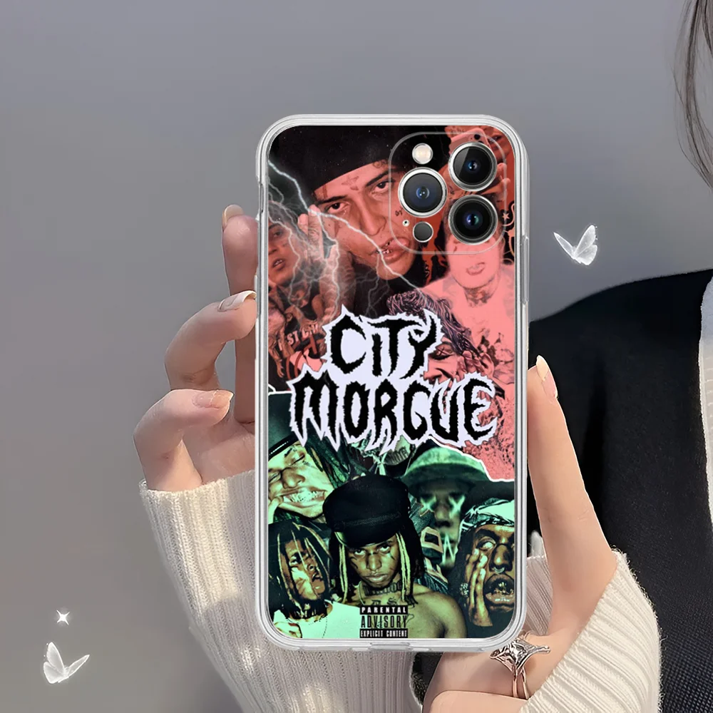 C-City M-Morgue Zillakami Phone Case for iPhone 16 15 8 7 6 6S Plus X SE XR XS 14 11 12 13 Mini Pro Max Mobile Case