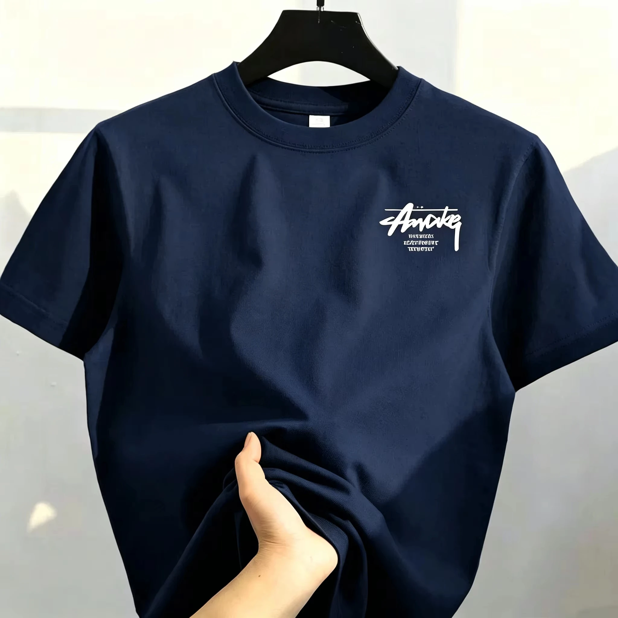 2026 Herren-Baumwoll-T-Shirt, Unisex, Allround, Baumwolle, Rundhals, Y2K Retro-Trend, bedruckt, Kurzarm – Detail 4