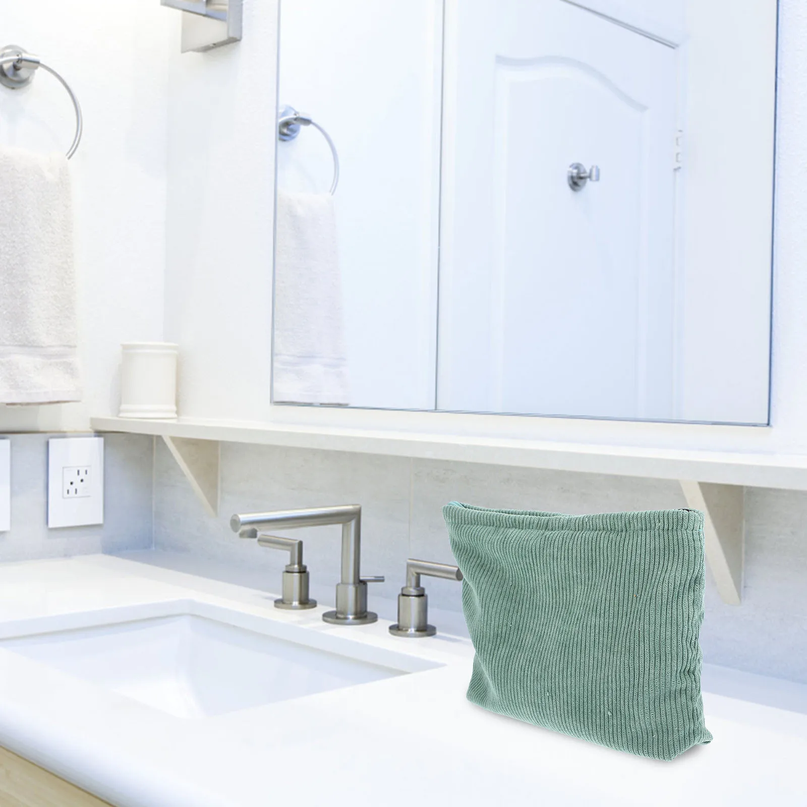 부드러운 원단 메이크업 정리 가방 귀여운 여행 파우치 여성용 대용량 립스틱 브러시 보관 케이스