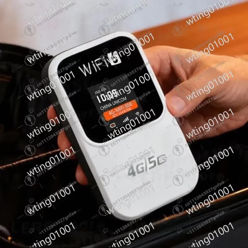 for 4G LTE Portable WiFi Router 300Mbps Wireless Hotspot with 3000mAh Battery Type-C Charging LCD Screen for Travel Camping