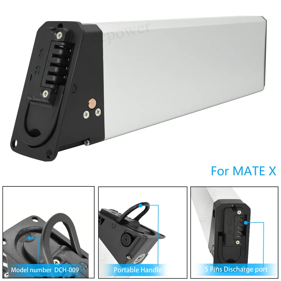 For MATE X MATE City Fusion Electric Bicycle Battery 36V 13Ah 17.5