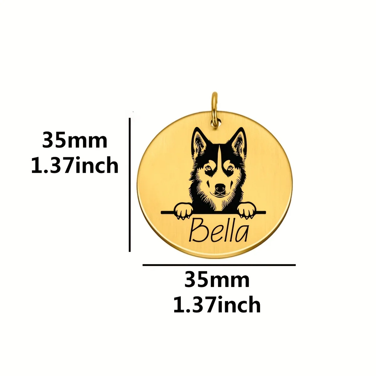 Customizable Pet ID Tags  Custom Engraved with Pets Unique Name and Vital Info Essential for Safe and Easy Animal Identification