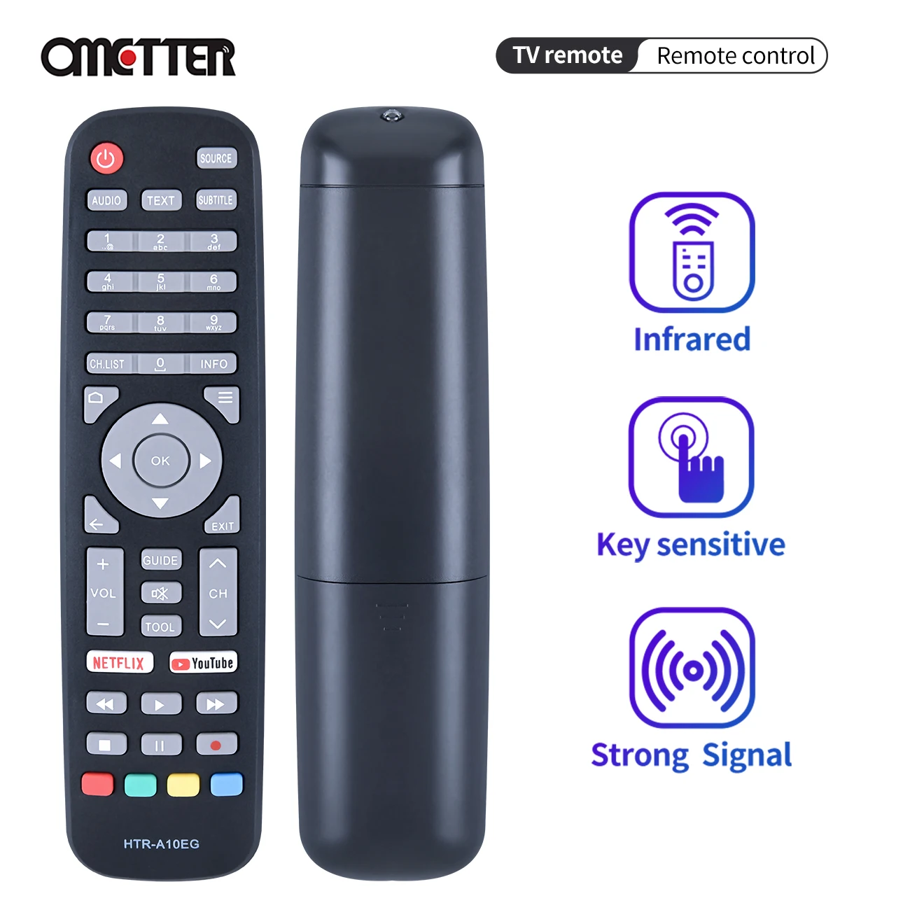 New HTR-A10EG Fit for Haier Smart TV Remote Control HTR A10EG