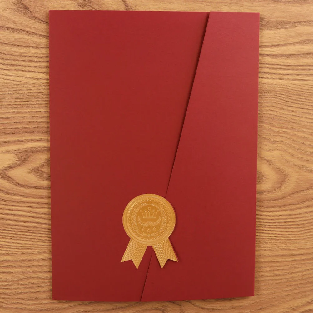 Honor Certificate Shell Cover Folder Hard Decorative Holders Paper Protective Award