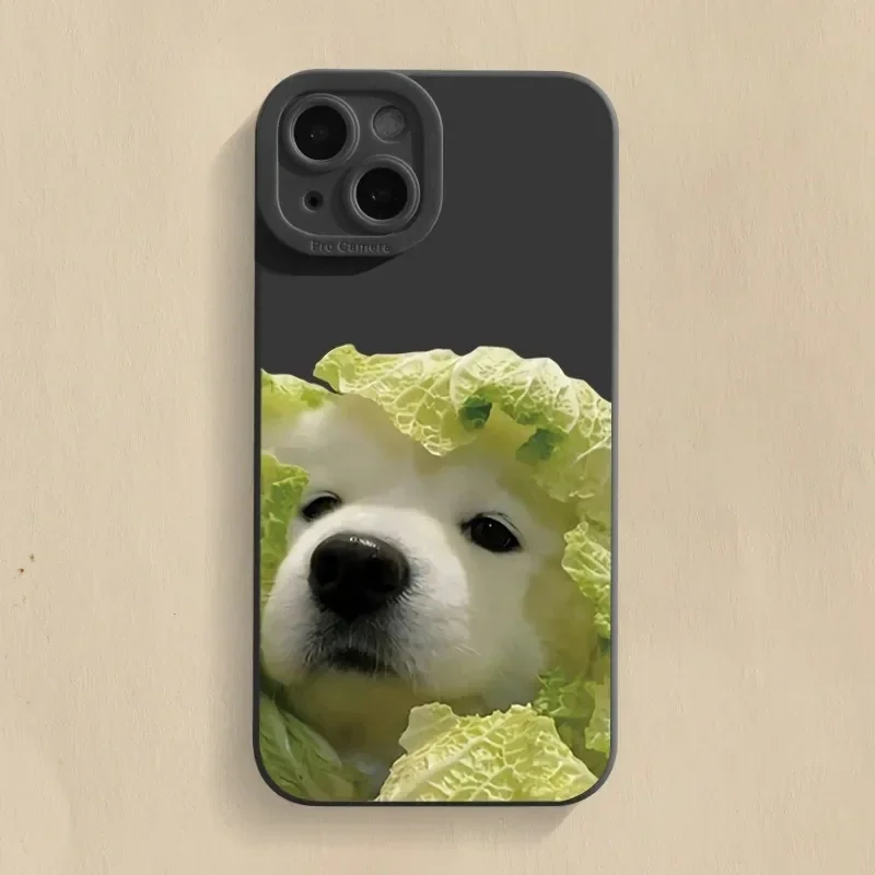 Cute Bread Dog TPU Soft Phone Case for IPhone 14 15 Pro Max 13 12 11 Pro 7 8 Plus SE 2020 XR X XS Max Phone Cover Bumper