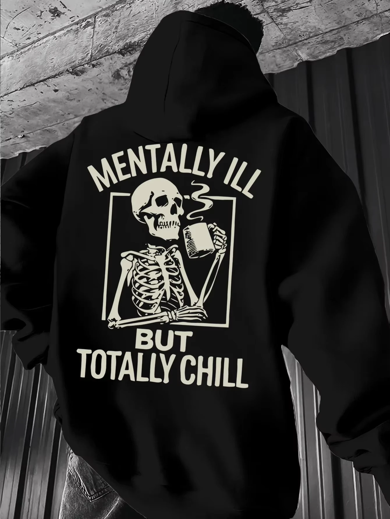 Street Fashion Elements - Hip Pop Sweatshirt Gothic Top Skull