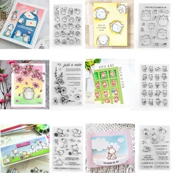 Little Penguin Agenda Zodiac Mouse Flower Clear Stamps Little Fox Family Time Stamp Set For DIY Scrapbooking Card Making Crafts