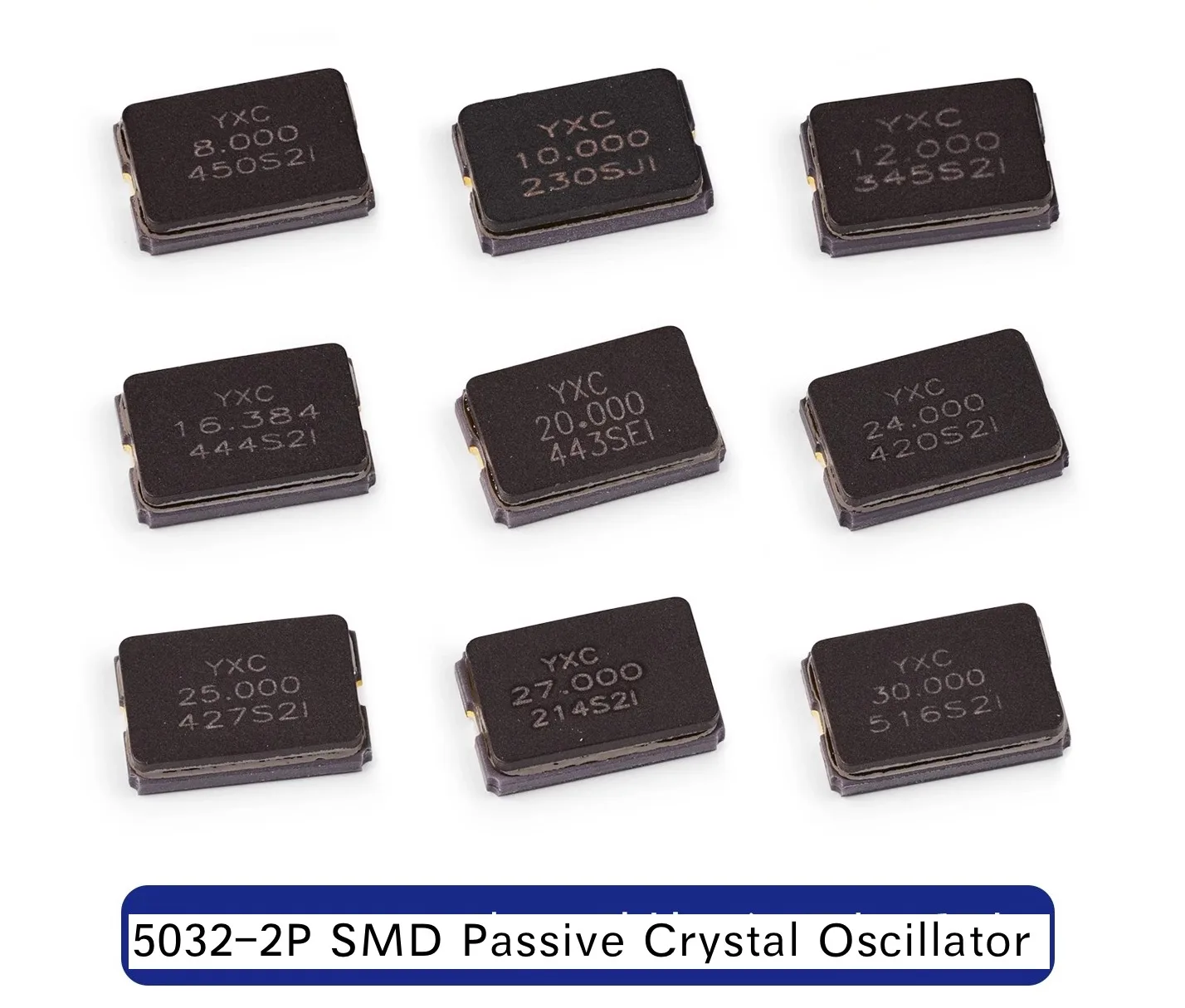 

100pcs 5032-2P SMD Passive Ceramics Crystal Oscillator 8M 11.0592M 12M 13.560M 16M 19.2M 24M 25M 32Mhz