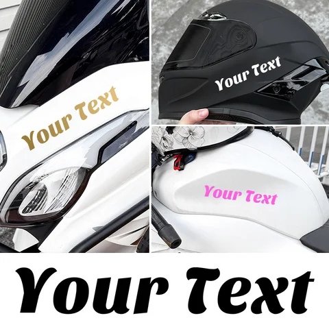 1PC Custom Vintage Fonts Motorcycle Stickers Waterproof DIY Fuel Tank Helmet Car Window Bumper Personalized Durable Vinyl Decals