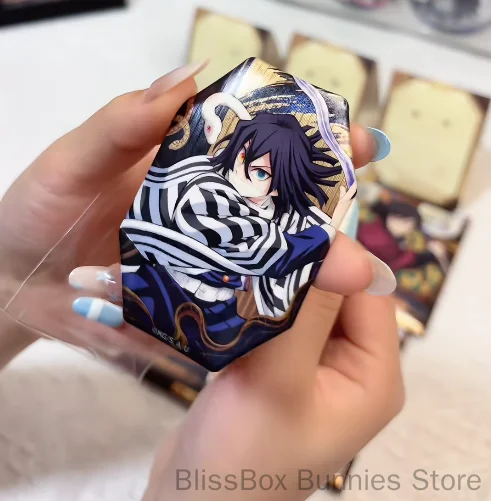 New Authentic KAYOU Demon Slayer Gem Badge Series Tinplate  Anime Collectible Toys Backpack Decor Pendant Gift