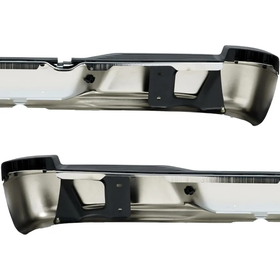 مجموعة المصد الخلفي متوافقة مع مركبات دودج داكوتا 20052011 رام داكوتا 2011 هيكل فولاذي متين مع كروم