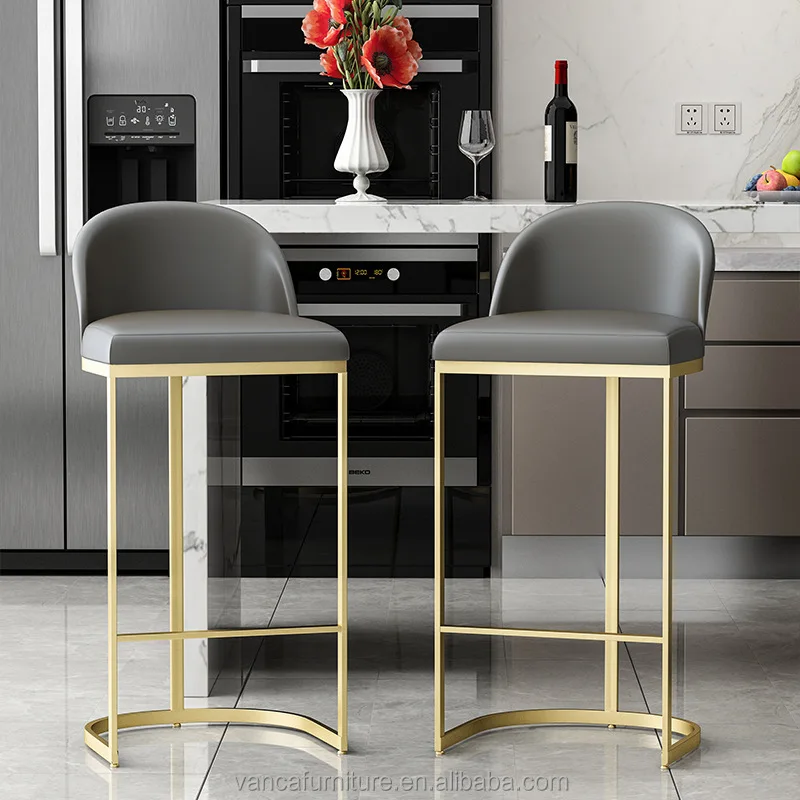 

Cafe bar Furniture Modern Design Stainless Steel Chair Furniture Metal bar Stool High Chair