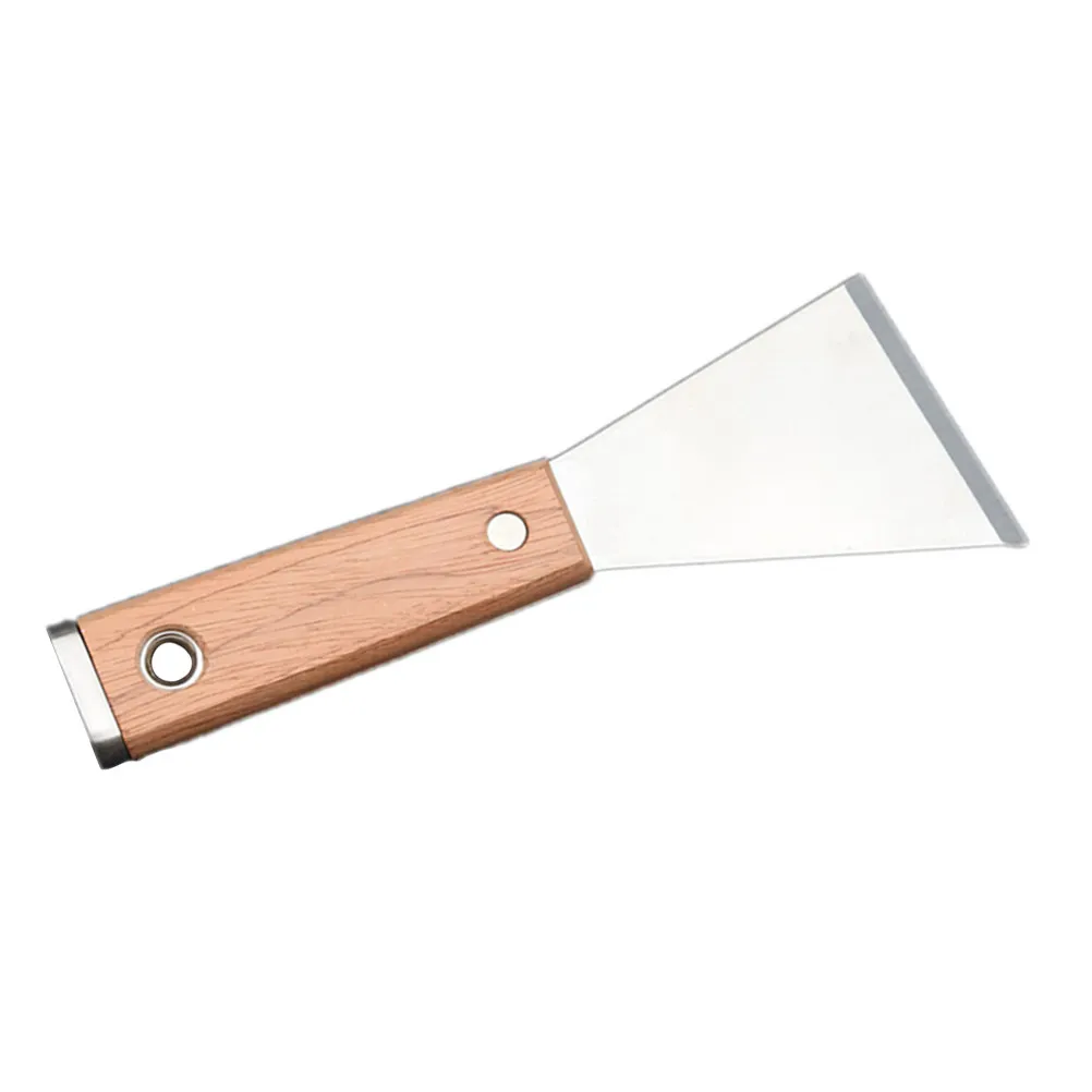 1Pcs Premium Putty Cutter Forged Steel Blade Ergonomic Solid Wood Handle Drywall Finishing Tool for Home Decoration Wall Repair