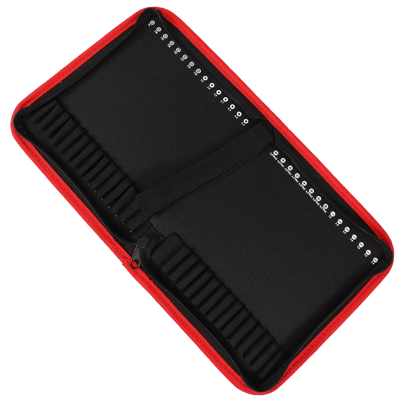 

Drill Bit Storage Bag Canvas Large Capacity Portable Handheld Tool Pouch Organizer for Storage Tools Zipper Utility Tool Bags