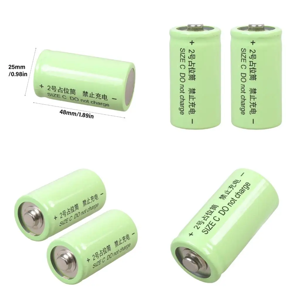  0V LR14 C Type Dummy Battery Adapter Shell Conductor Fake Dummy Battery