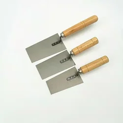 3pcs Cement Float Margin Trowel Bucket Stainless Steel Concrete Finishing Trowel Spatula Construction Tools Wooden