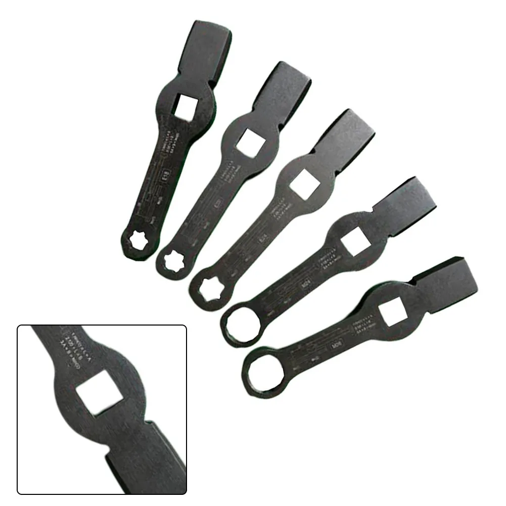 Truck Brake Disc Percussion Wrench For Impact Driver 65 Mn Steel Black E18 E20 E24 Auto Repair Hand Tool