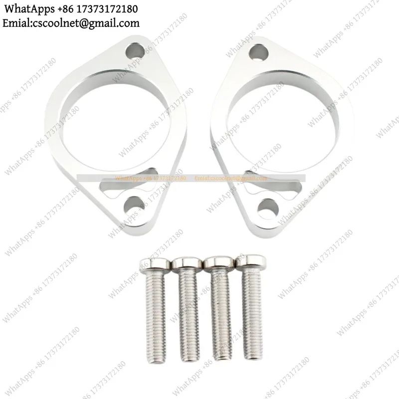 JS02 2Pcs Motorcycle Handlebar Riser Aluminum Mount 15mm Heightened Black Universal