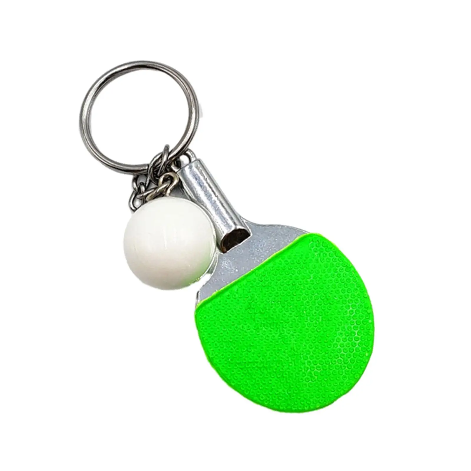 Table Tennis Keychain Sports Themes Keyring Metal for Men Women New Year Holiday