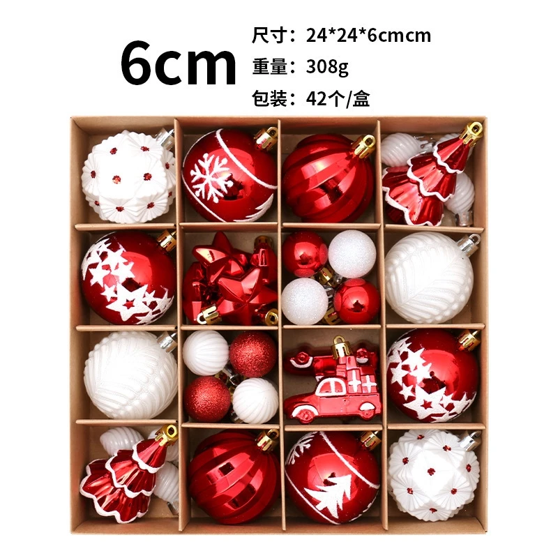 

42 Christmas Painted Christmas Ball Decorations DIY European Style Painted Christmas Ball Set Christmas Tree Pendant Gifts New