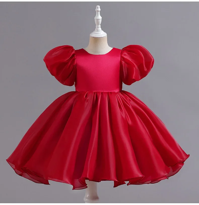 2024 New Year Kids Dresses For Girls Carnival Easter Princess Girls Dress Party Wedding Tulle Baby Children Baptism puff Costume