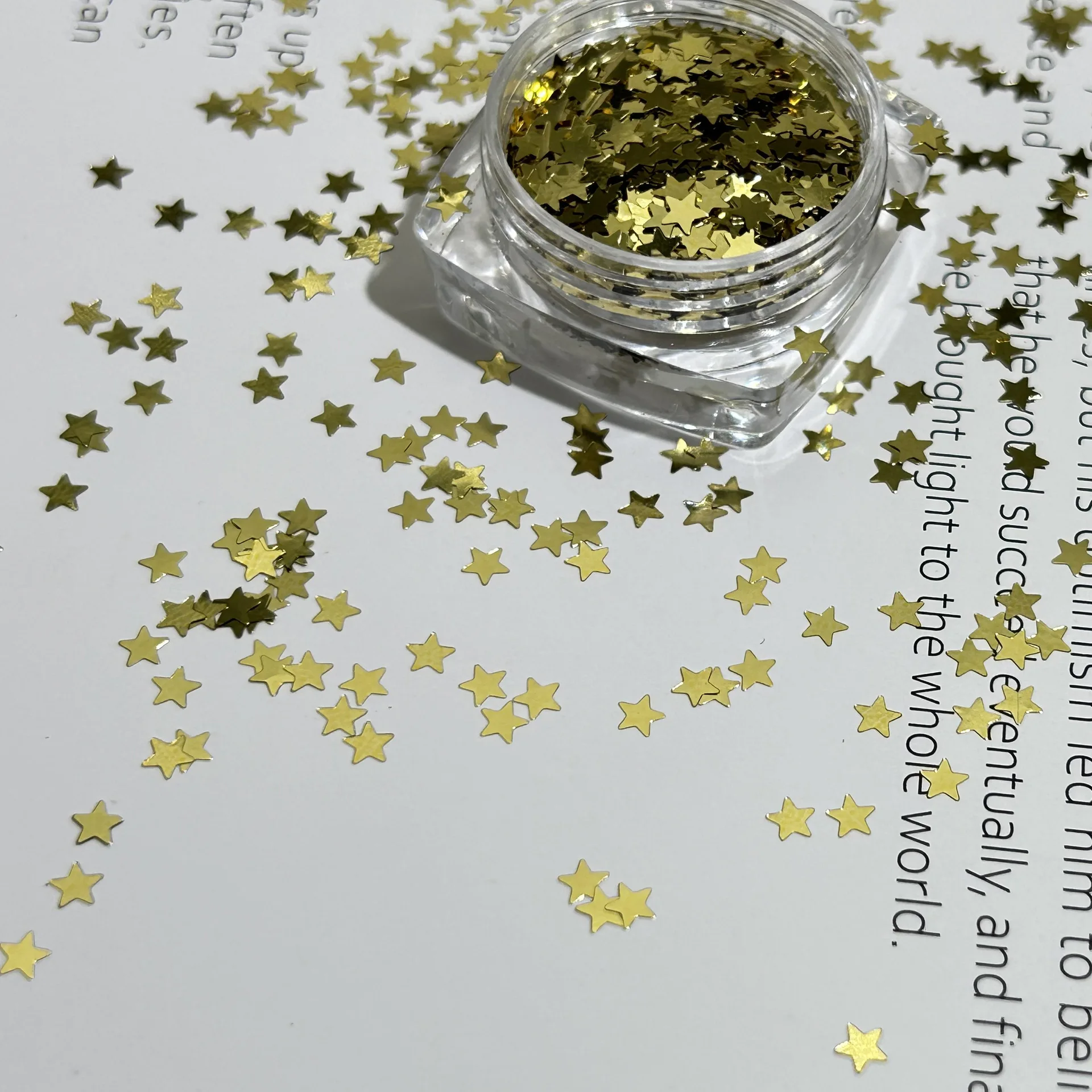 3 مم مسمار لامع اللون أبيض وأسود نجمة مسمار الفن الصيف تألق اكسسوارات الديكور