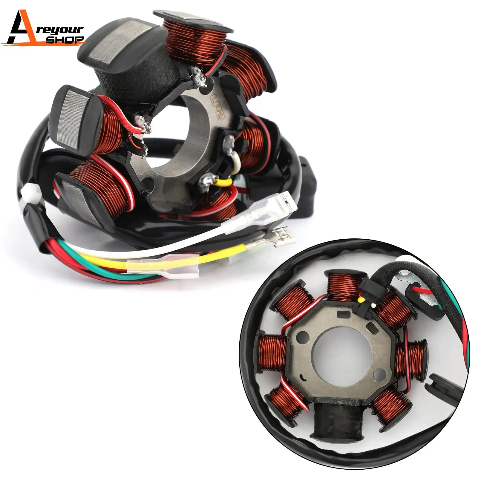 Areyourshop for 250 300 EXC XC TE 125 XCW 2007-2019 55139004000 55139004100 for Husqvarna TX125 Stator Generator Coil Motor Part